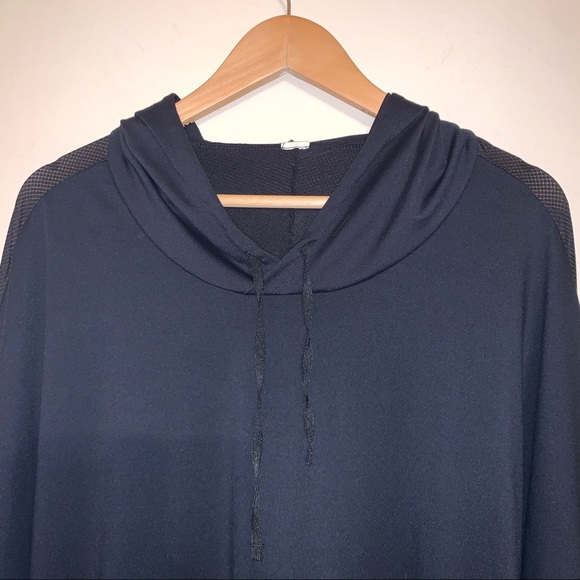 Fabletics Cashel Oversized Black Mesh Hoodie, XXL - Picture 4 of 7
